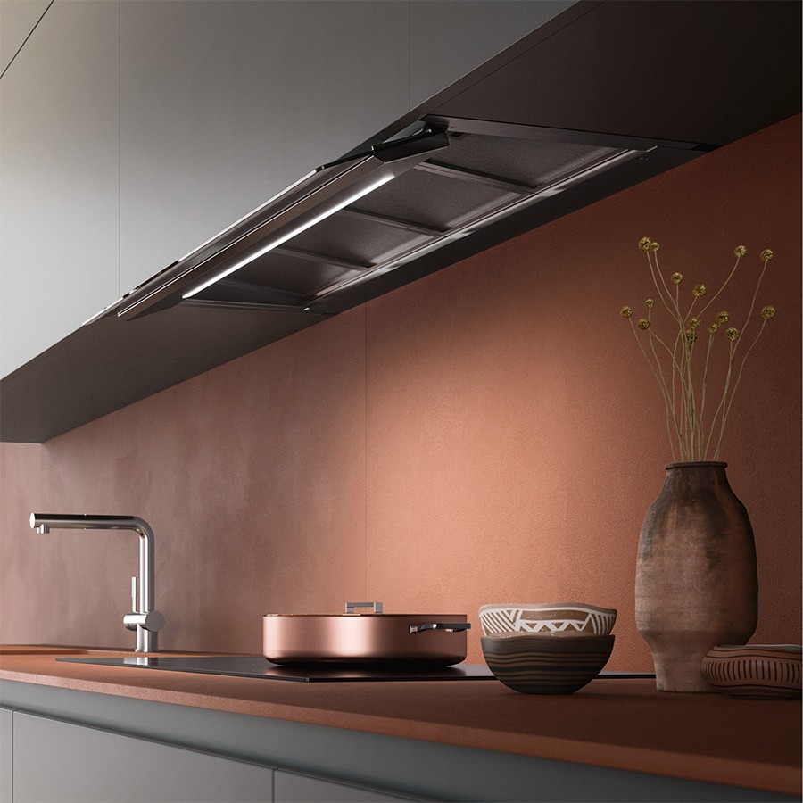 additioanl image for  Falmec Hood Virgola Touch Black 120 cm 