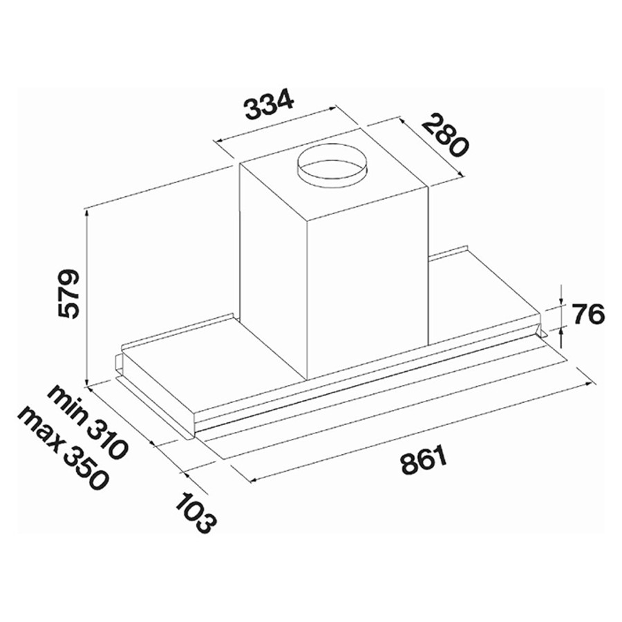 additioanl image for  Falmec Hood Virgola Touch NRS Inox 90cm 