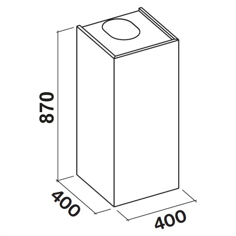 additioanl image for  Falmec Hood Wall Mira S/Steel 40 cm 