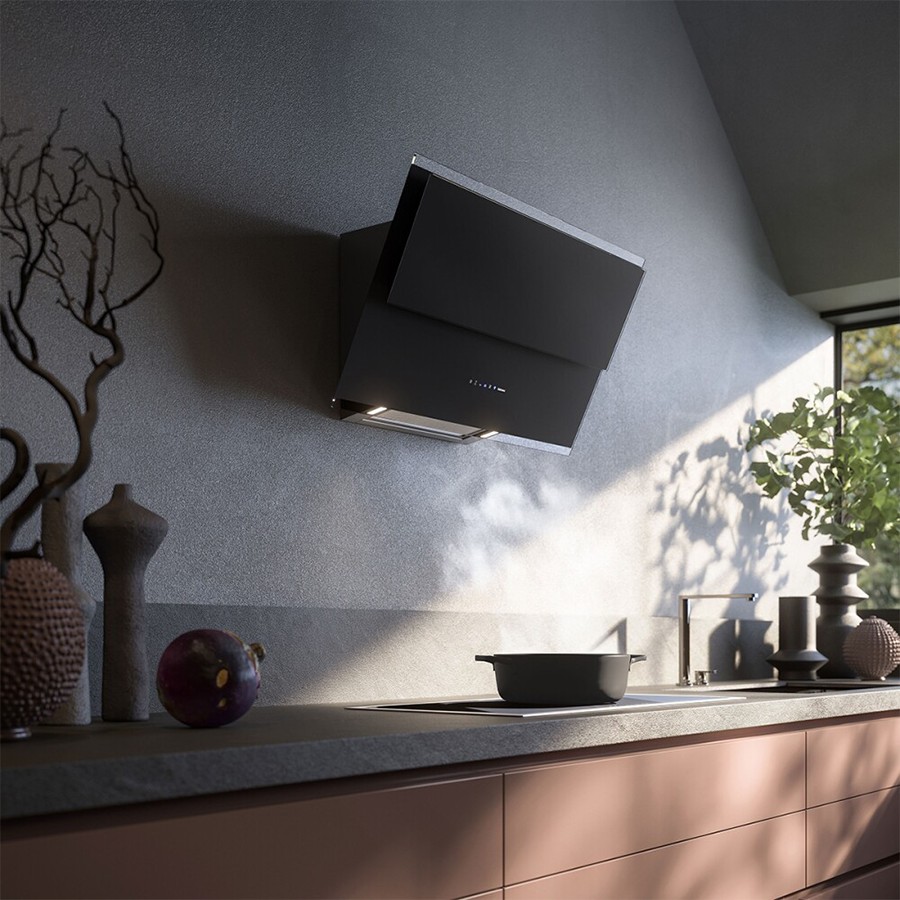 additioanl image for  Falmec Hood Verso Black Glass 85 cm 