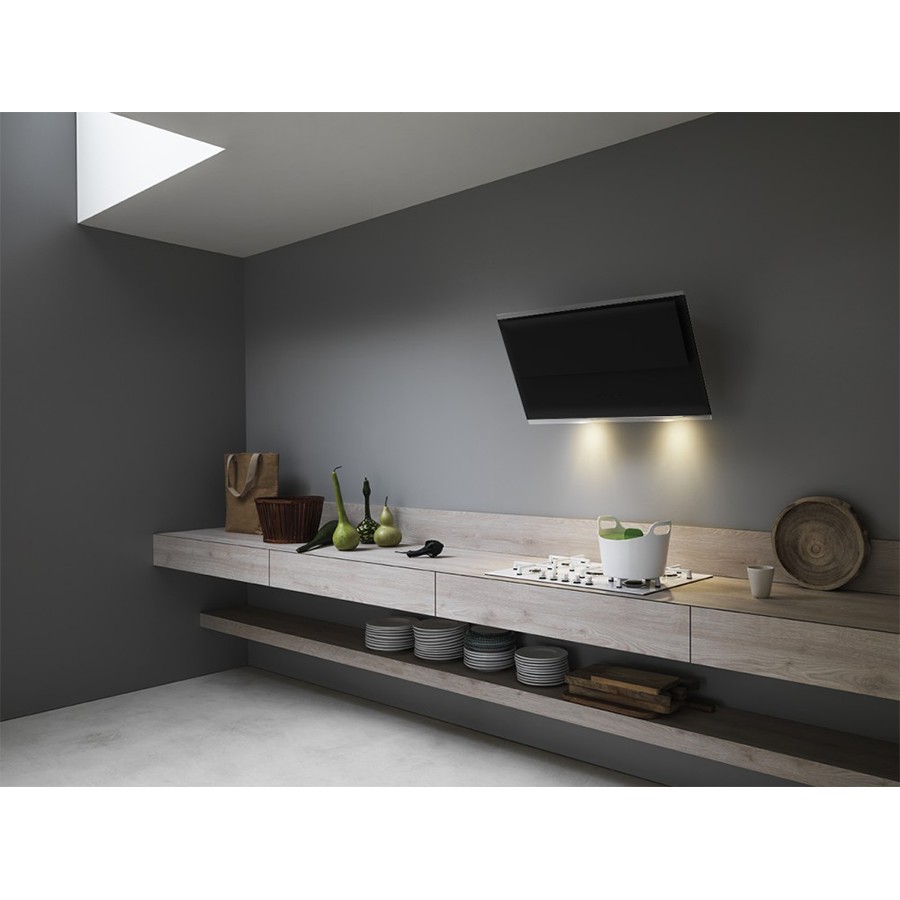 additioanl image for  Falmec Hood Verso Black Glass 85 cm 