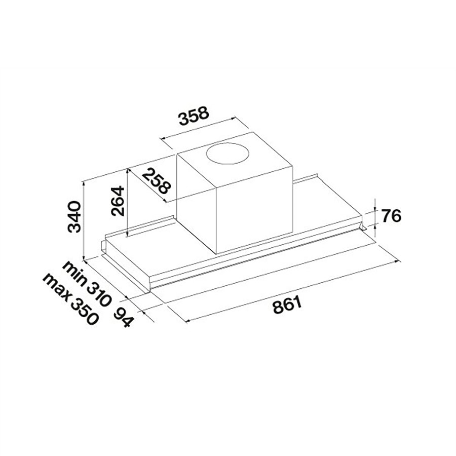 additioanl image for  Falmec Cooker Hood Built-in 90 cm 