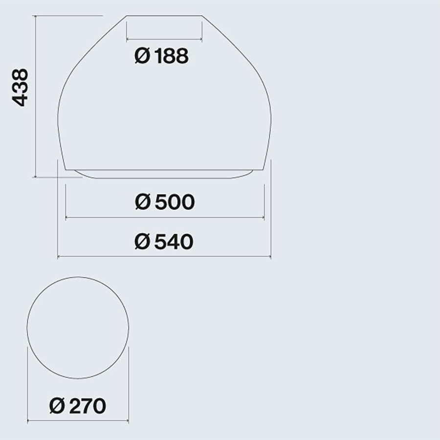 additioanl image for  Falmec Island Hood Sophie Brass 54 cm 
