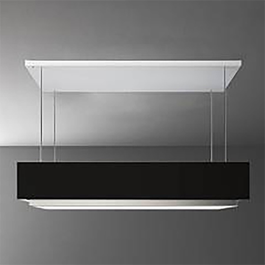 additioanl image for  Falmec Island Levante Black Glass 120 cm 