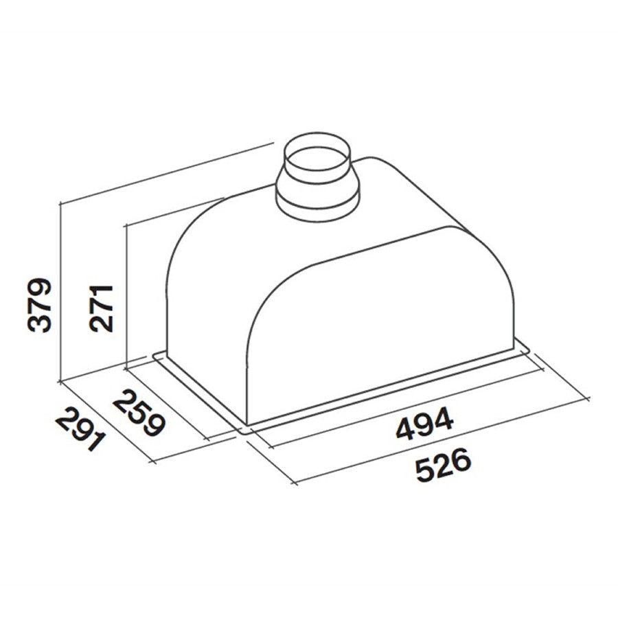additioanl image for  Falmec Hood Europe Built-in S/S 50 cm 