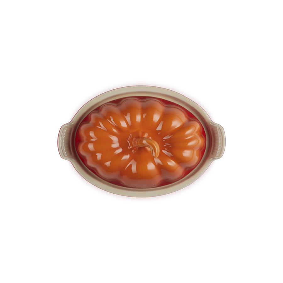 additioanl image for  Le Creuset Pumpkin Butter Dish Flame 