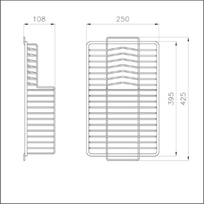 additioanl image for  Foster S/Steel Plate Rack 25 x 42.5 cm 