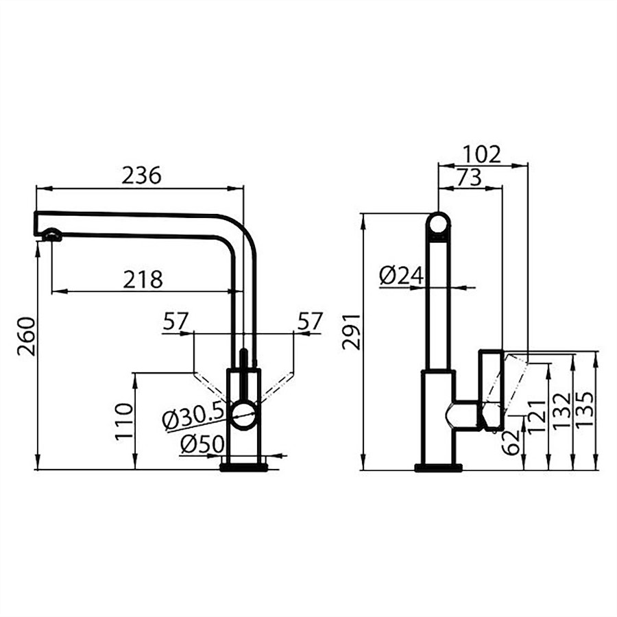 additioanl image for  Foster Kitchen Mixer Omega Chromed 