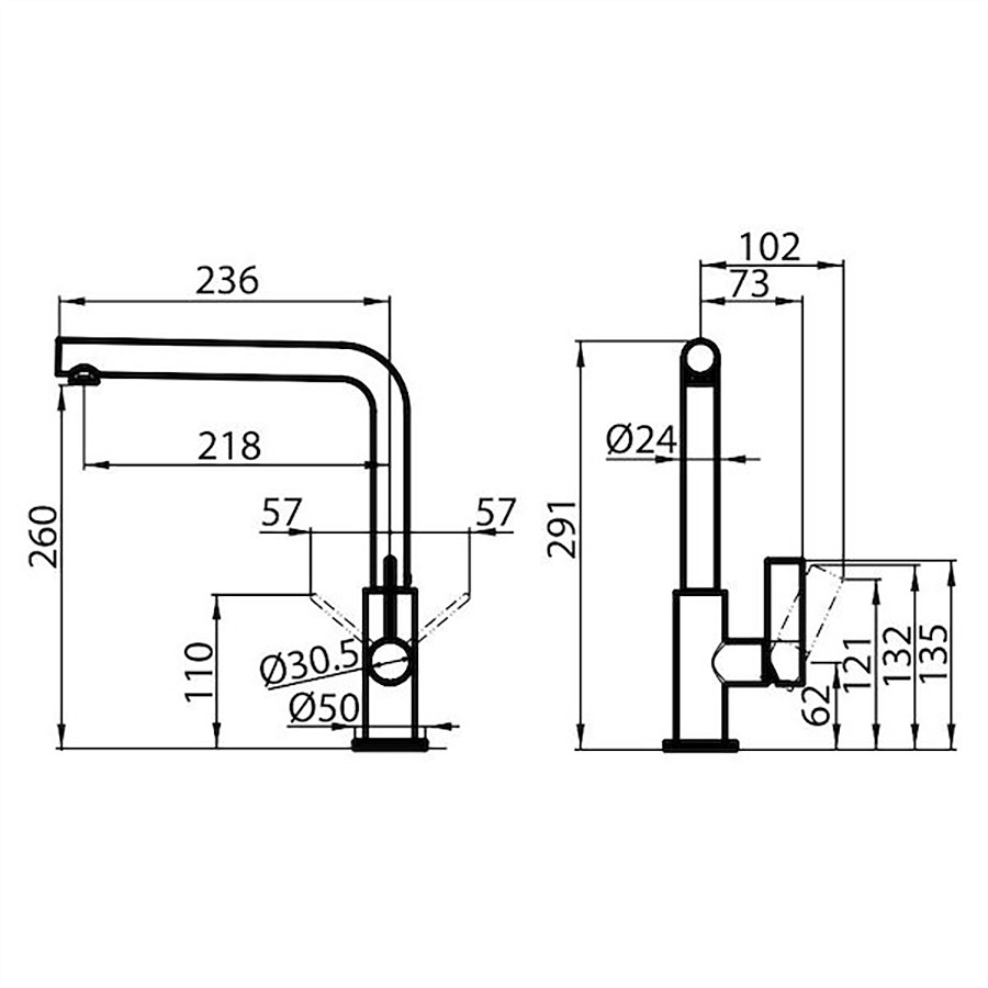 additioanl image for  Foster Kitchen Mixer Tap Omega Gold 