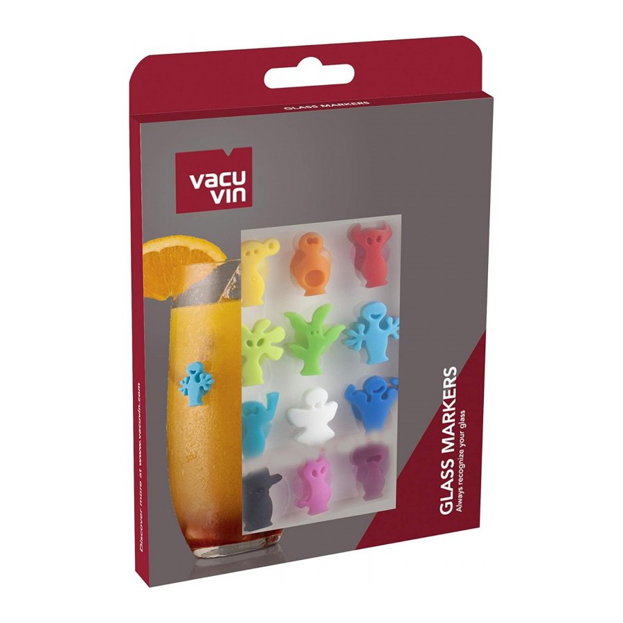 additioanl image for  Vacuvin Glass Markers Party People 