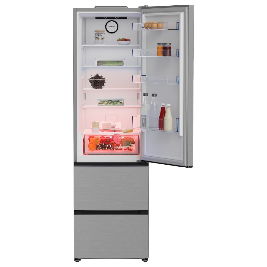additioanl image for  Beko Fridge/F Combi No Frost Silver 351L 