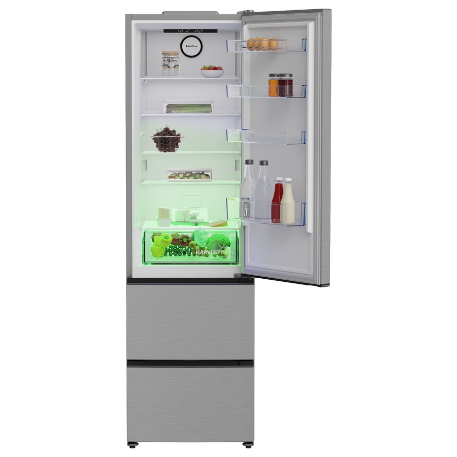 additioanl image for  Beko Fridge/F Combi No Frost Silver 351L 
