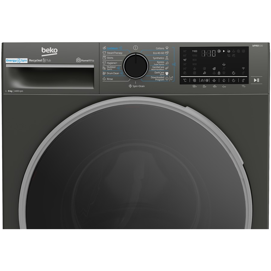 additioanl image for  Beko 9 Kg Washing Machine Grey 1400 rpm 