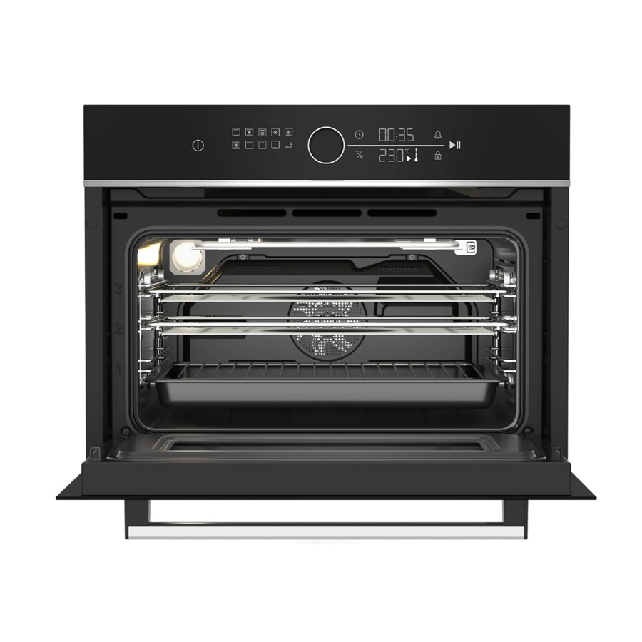 additioanl image for  Beko Microwave Built-In Black & S/Steel 