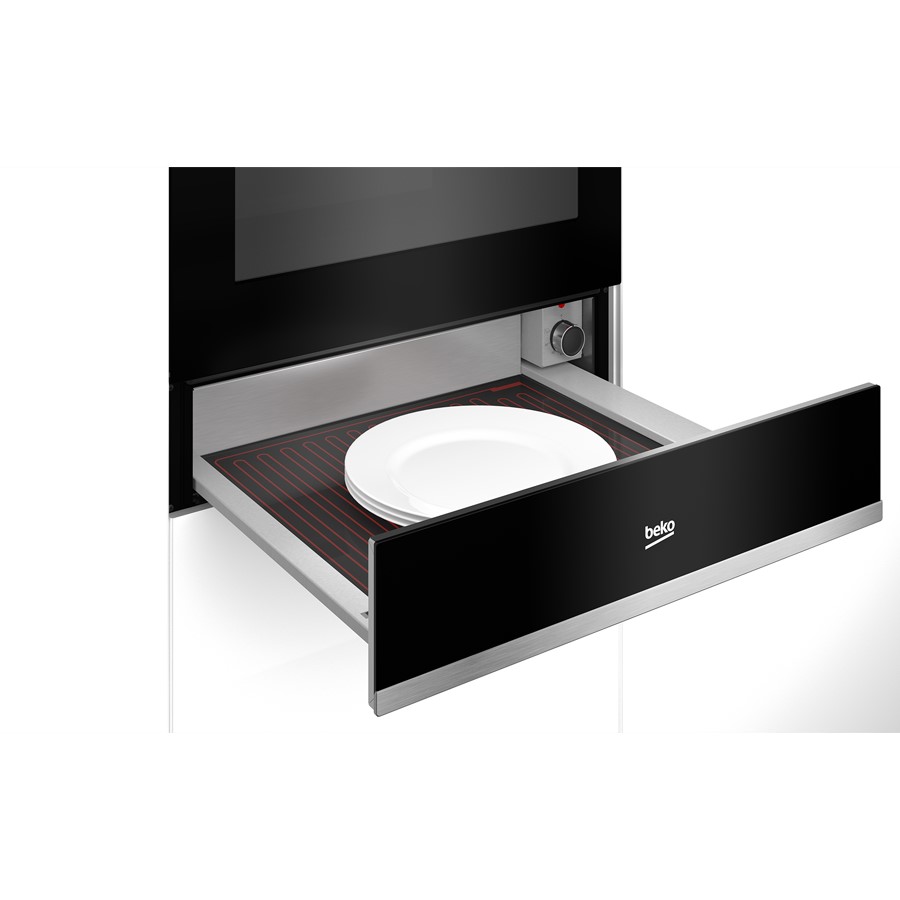 additioanl image for  Beko Warmer Drawer Black with Inox Trim 