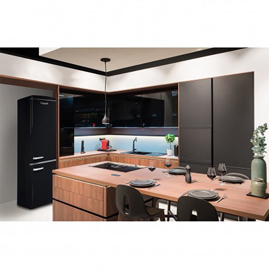 additioanl image for  FrigeluX Fridge Freezer Black 244 Litres 