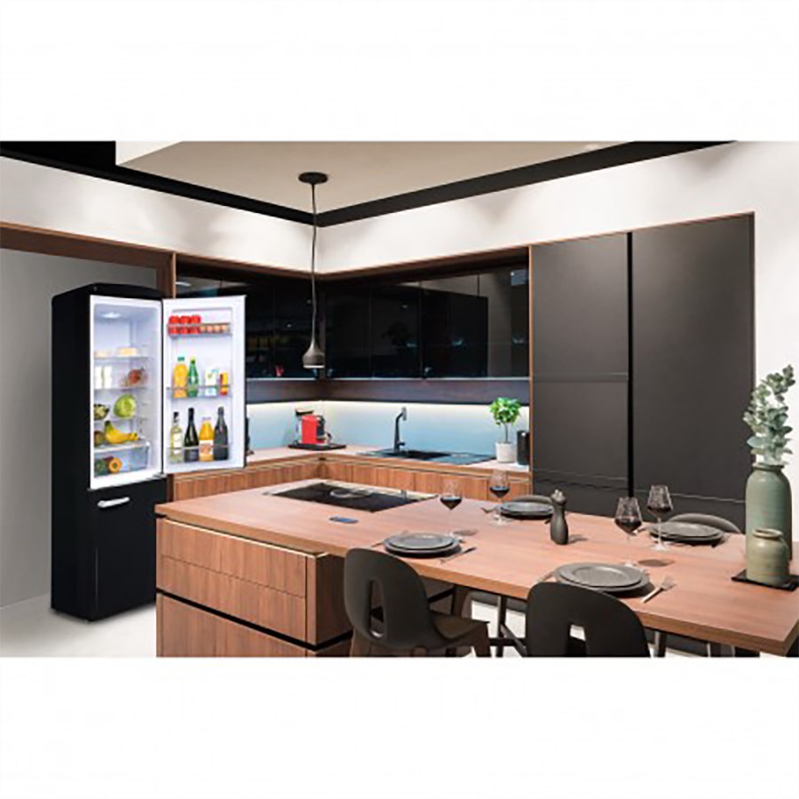 additioanl image for  FrigeluX Fridge Freezer Black 244 Litres 