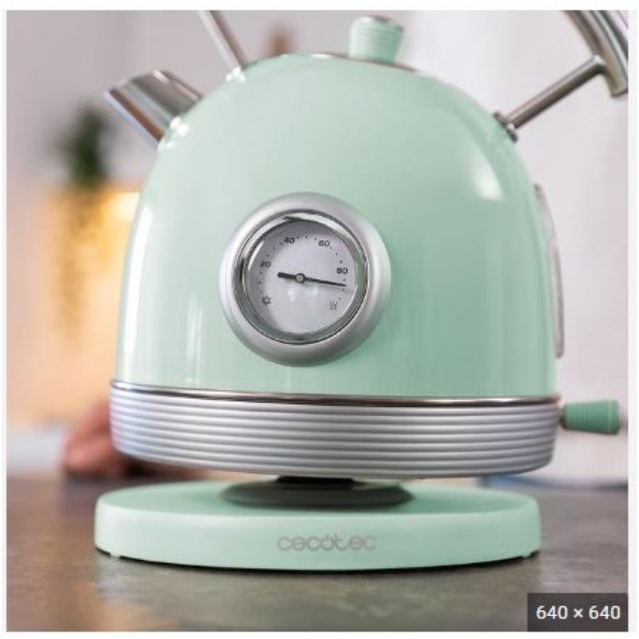 additioanl image for  Cecotec Vintage Kettle Light Green 1.8L 