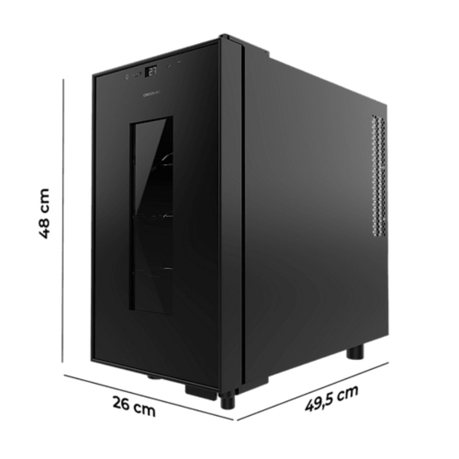 additioanl image for  Cecotec Wine Cooler Black 8 Bottles 