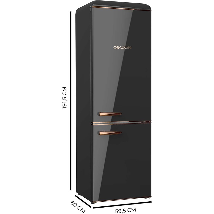 additioanl image for  Cecotec Retro Fridge/F Combi Black 300 L 