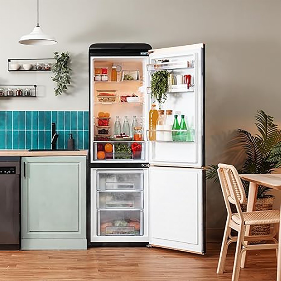 additioanl image for  Cecotec Retro Fridge/F Combi Black 300 L 