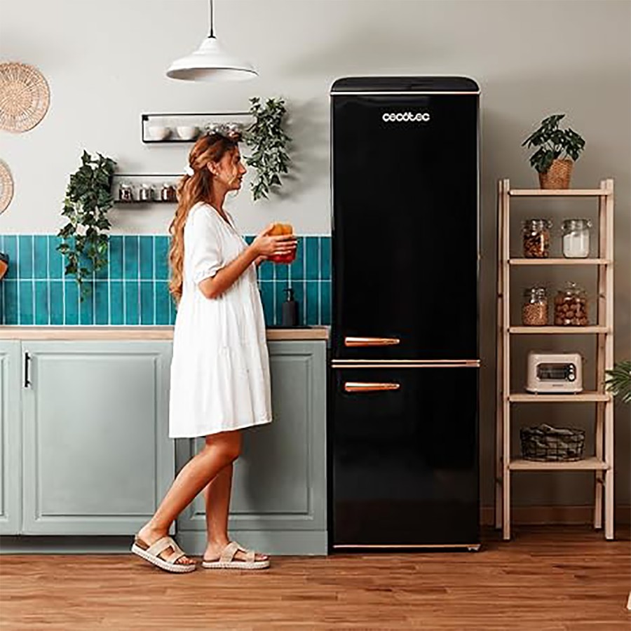 additioanl image for  Cecotec Retro Fridge/F Combi Black 300 L 