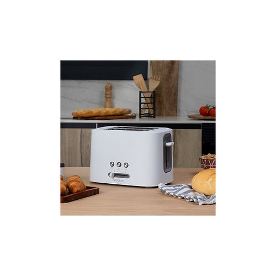 additioanl image for  Cecotec Toaster White Two Slice 