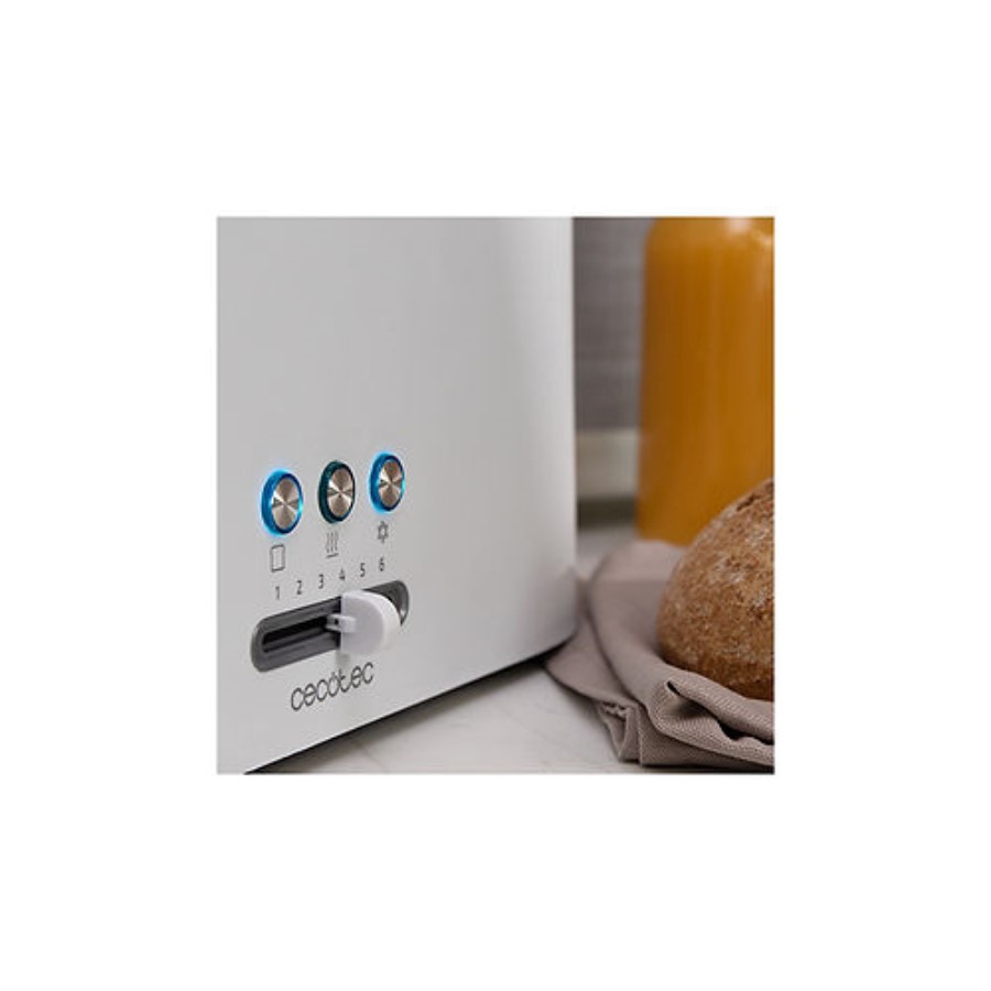 additioanl image for  Cecotec Toaster White Two Slice 