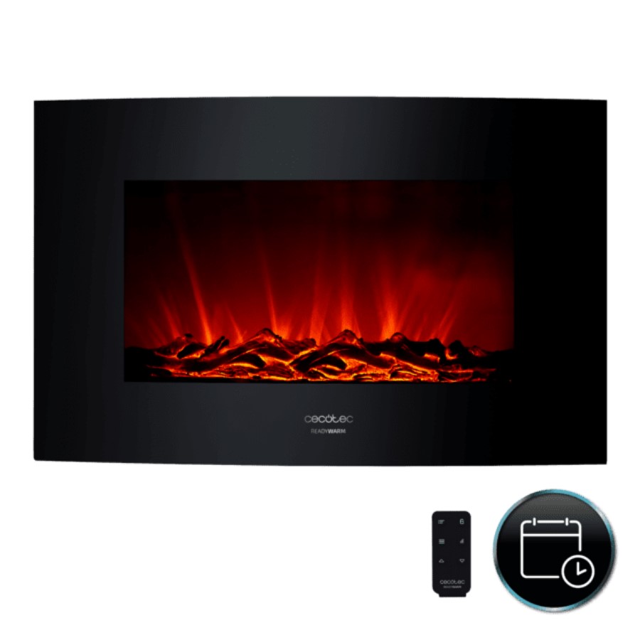 additioanl image for  Cecotec Electric Fireplace Curved Flames 