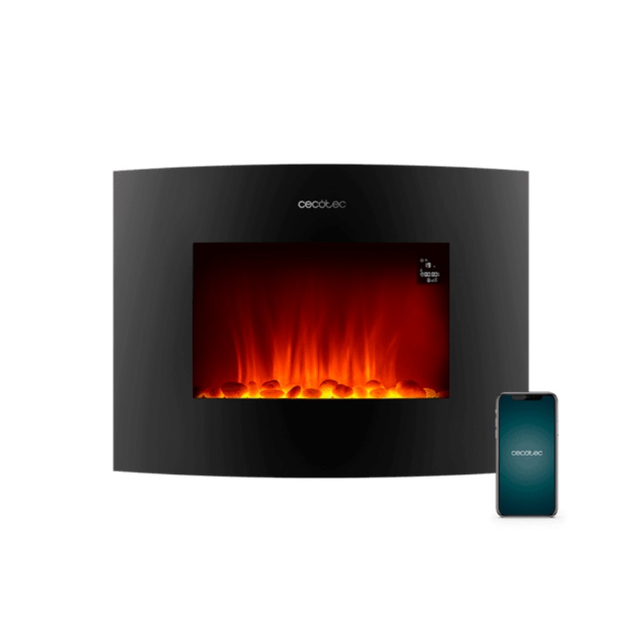additioanl image for  Cecotec Curved Electric Fireplace 2000W 