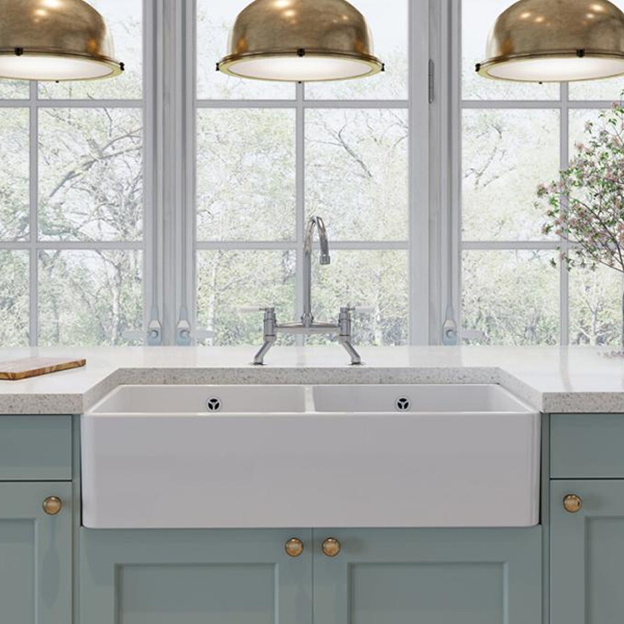 additioanl image for  Rangemaster Sink 2 Bowl Belfast Ceramic 