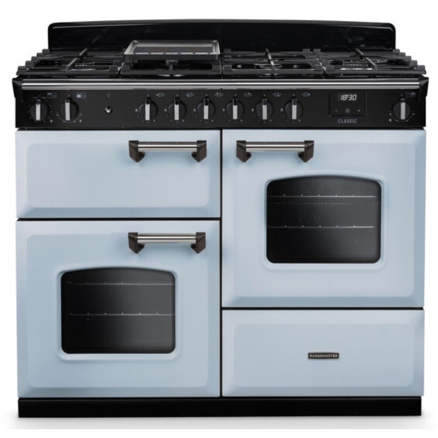 product image RangeM Dual Fuel Blue/Chrome 110 cm H 89.50 / 93.50 cm x W 109.20 cm x D 61.70 cm