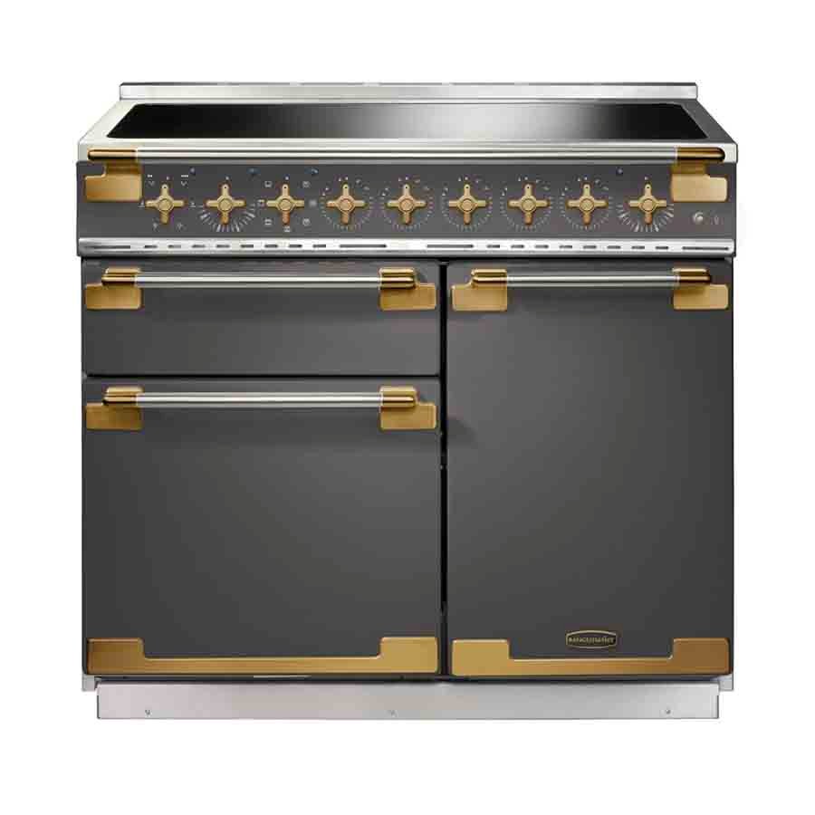 product image RangeM Elise 100 IND Slate Antique Brass H 91.00 / 93.50 cm x D 60.00 cm x W 99.40 cm