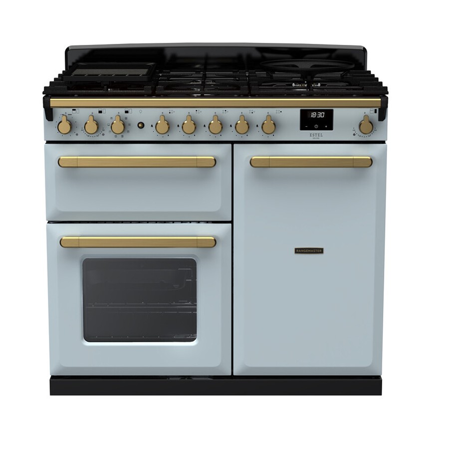 product image RangeM Estel DLX D.Fuel Misty Blue 100cm H 89.50 cm x W 99.40 cm x D 60.40 cm