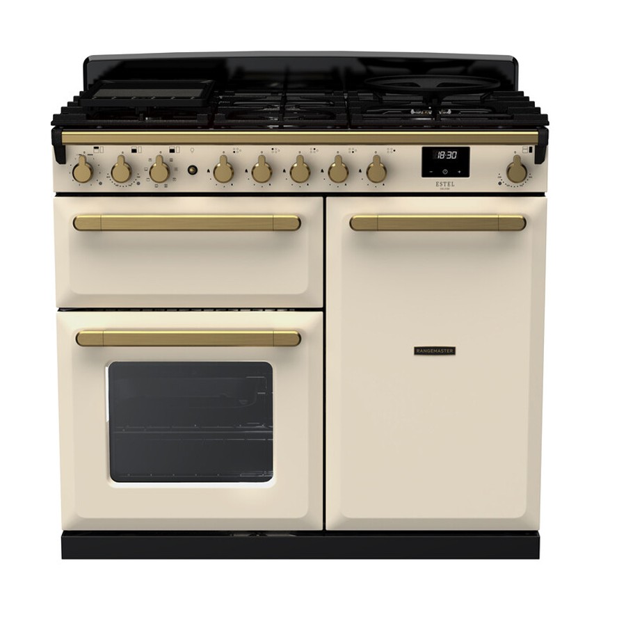 product image RangeM Estel DLX D.Fuel Pale Cream 100cm H 89.50 cm x W 99.40 cm x D 60.40 cm
