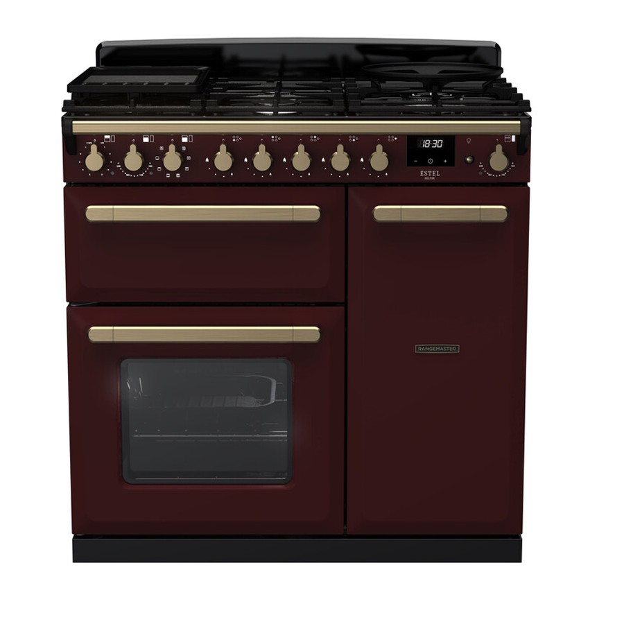 product image RangeM  Estel DLX D.Fuel  Bordeaux 90cm H 89.50 cm x W 99.40 cm x D 60.40 cm