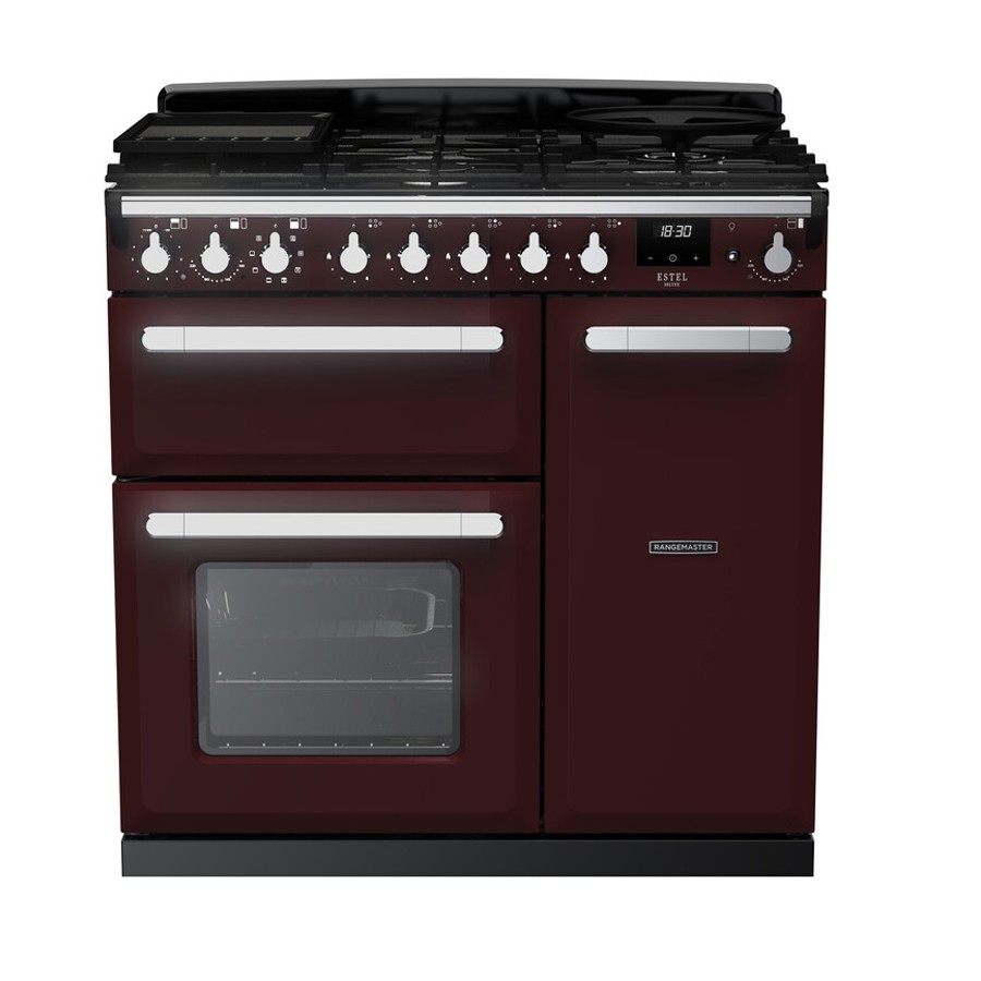 product image RangeM  Estel DLX D.Fuel  Bordeaux 90cm H 89.50 / 93.50 cm x W 90.00 cm x D 61.70 cm
