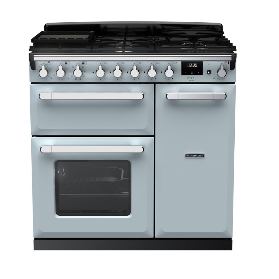 product image RangeM  Estel DLX D.Fuel  Misty Blue 90c H 89.50 cm x W 99.40 cm x D 60.40 cm