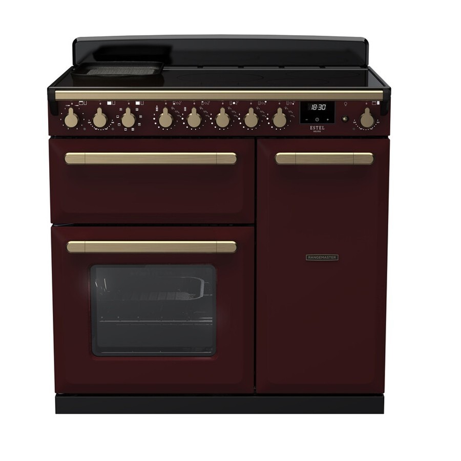 product image RangeM  Estel DLX Ind. Bordeaux 90cm H 89.50 cm x W 99.40 cm x D 60.40 cm