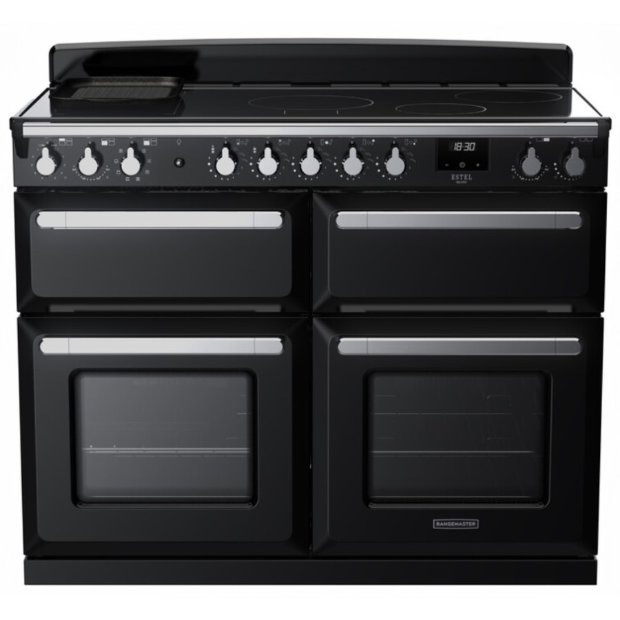 product image RangeM  Estel DLX OC Ind. GLS Blk 110cm H 89.50 cm x W 110.00 cm x D 60.40 cm