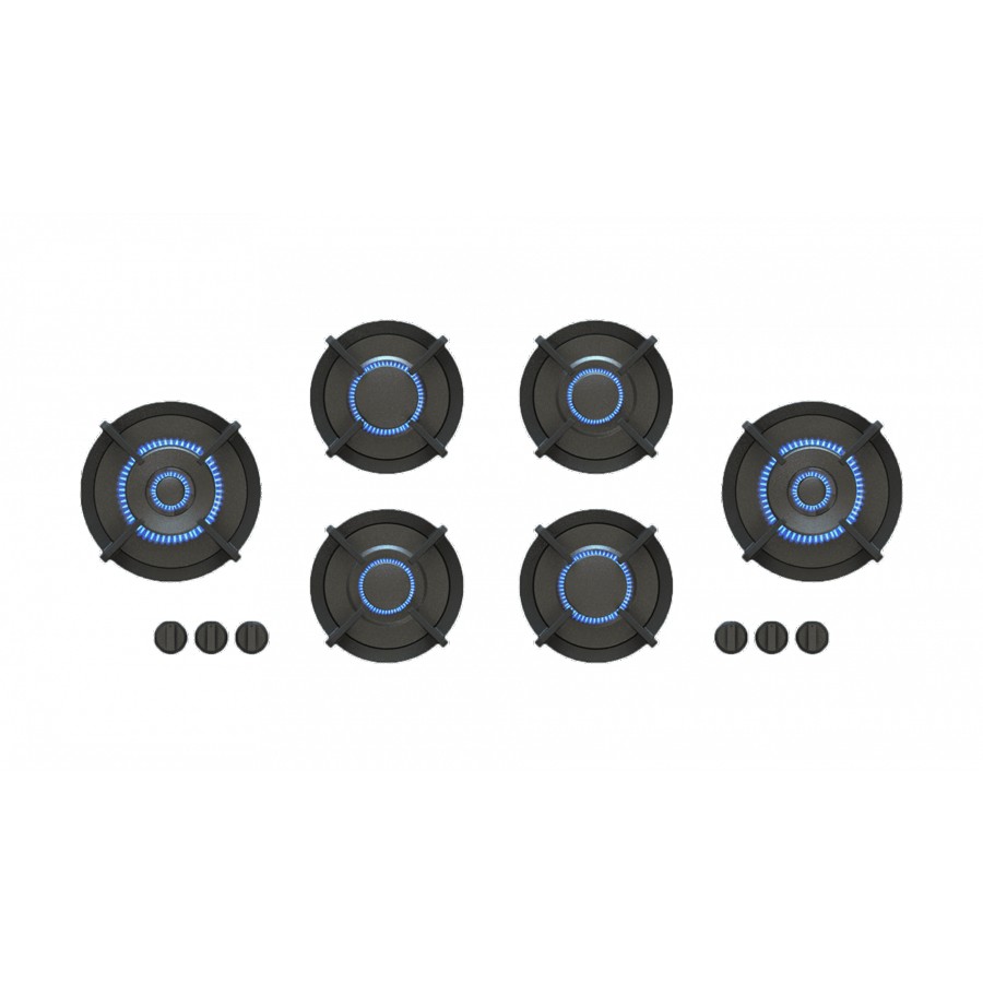 product image Pitt Gas Cooktop H 8.9cm x W 115.7cm x D 50.3cm