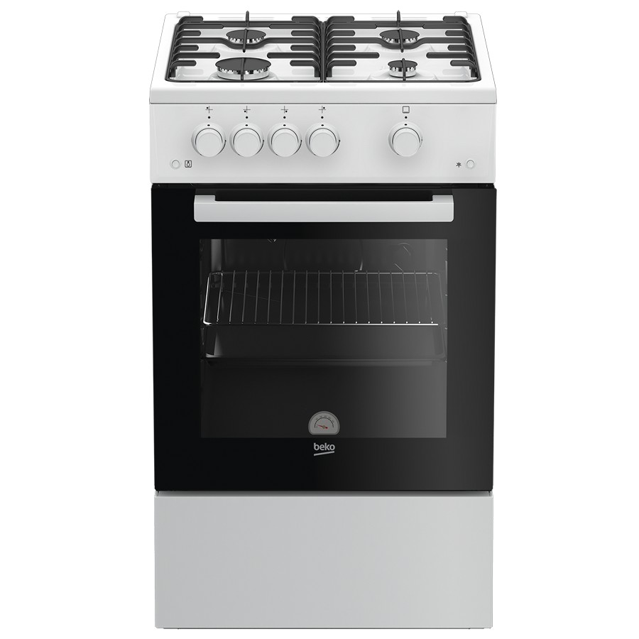 product image Beko Cooker Gas 4 Burners White H 85.00 cm x W 50.00 cm x D 60.00 cm