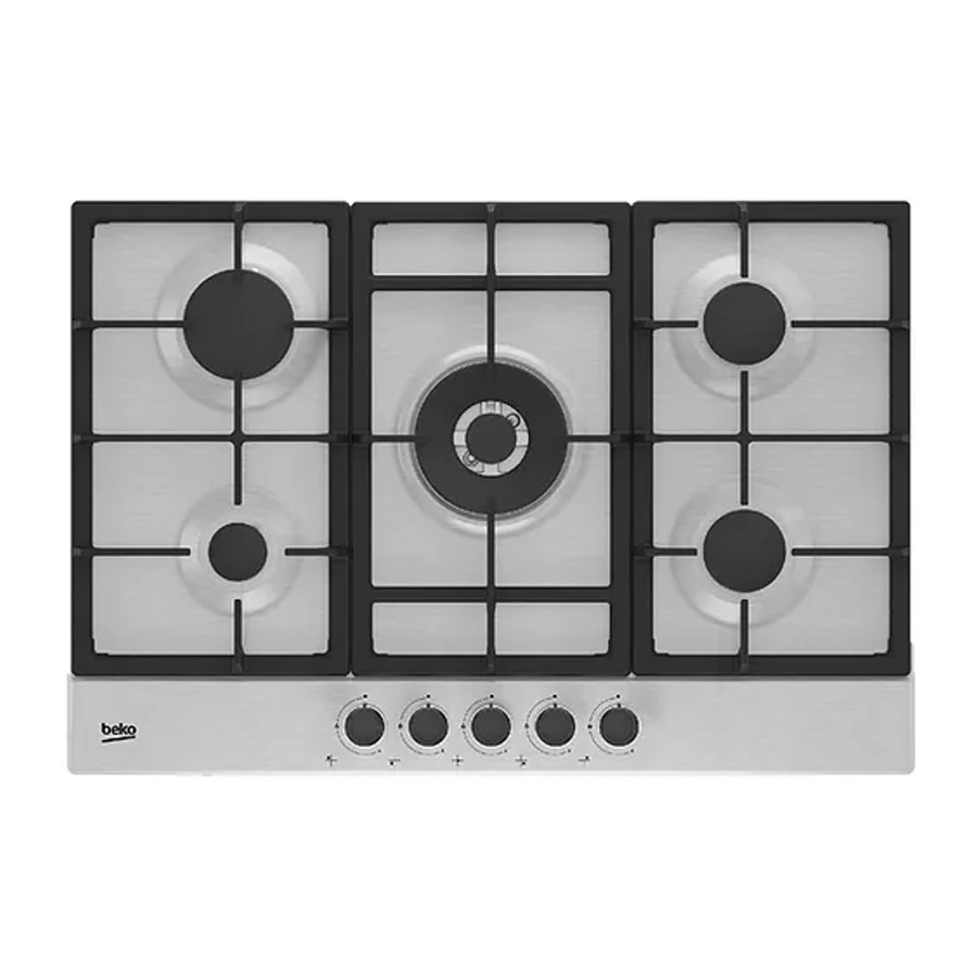 product image Beko Hob Gas 5 Burners S/Steel 75 cm H 4.60cm x W 75.00cm x D 51.00cm