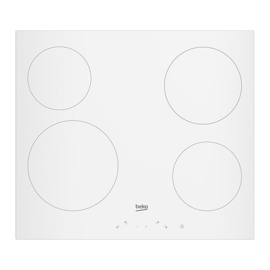 product image Beko Hob Ceramic 4 Zone White H 3.7 cm x W 58 cm x D 51 cm