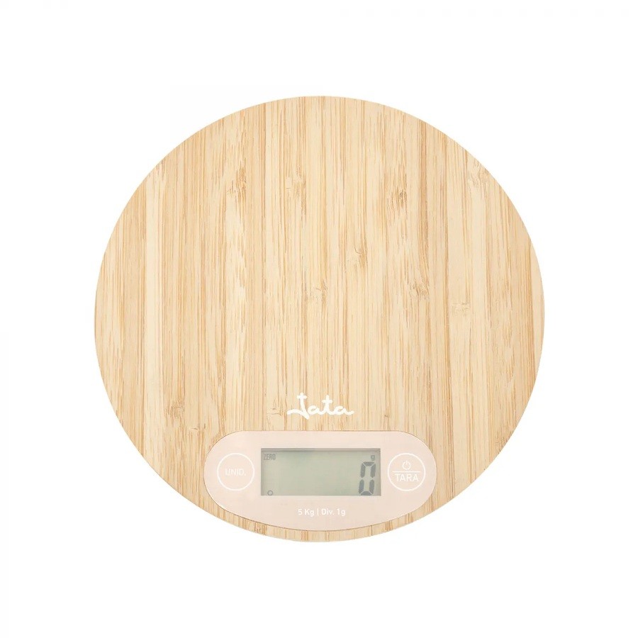 product image Jata Kitchen Scale Bamboo Round 