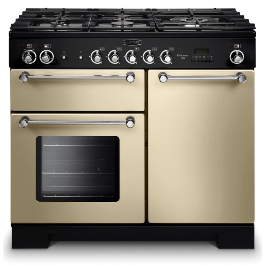 product image RangeM Kitchener 100 NG Cream Chrome H 90.50 / 93.00 cm x W 99.40 cm x D 60.40 cm