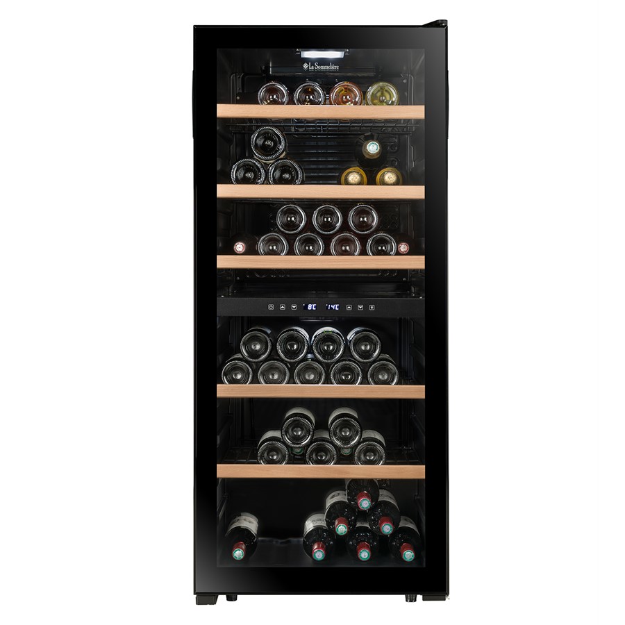 product image Sommeliere Wine Cellar Dual 102 Bottles H 127.7cm x W 55cm x D 58.5cm Blk
