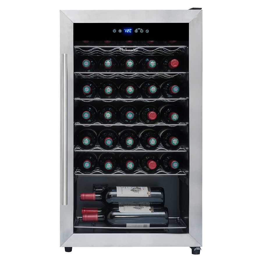 product image Sommeliere Wine Cooler S/Steel 34 Bottle H 85cm x W 48cm x D 43cm
