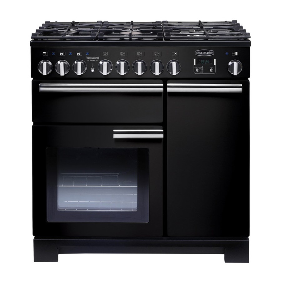 product image RangeM Professional DL 90 DF Black H 90.50 / 93.00 cm x D 64.90 cm x W 90.00 cm