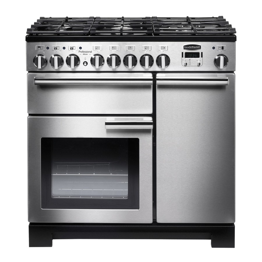 product image RangeM Professional DL 90 DF St/Steel H 90.50 / 93.00 cm x D 64.90 cm x W 90.00 cm